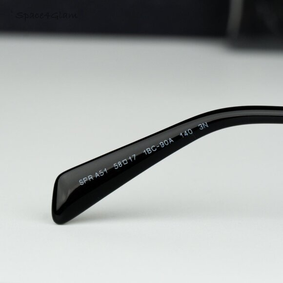 Prada Women Sunglasses Silver Grey Gradient Geometric PRA51S 1BC90A BRAND NEW - Picture 5 of 12